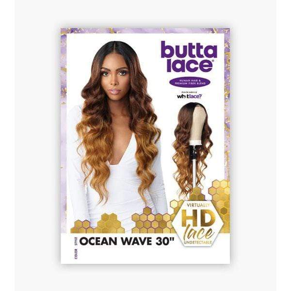 Sensationnel Butta Human Hair Blend Lace Front Wig - OCEAN WAVE 30" - EgoWigs.com-1