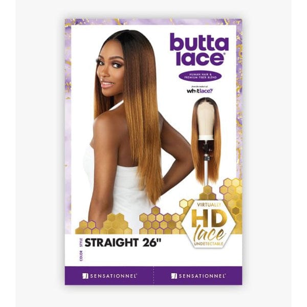 Sensationnel Human Hair Blend Lace Wigs Sensationnel Butta Human Hair Blend Lace Front Wig - STRAIGHT 26"