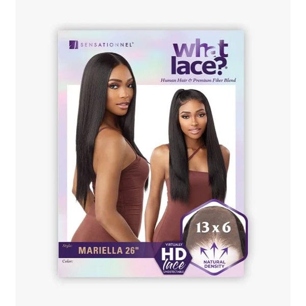Sensationnel Human Hair Blend Lace Wigs Sensationnel Cloud9 What Lace Human Hair Blend 13x6 Frontal Lace Wig - MARIELLA 26″