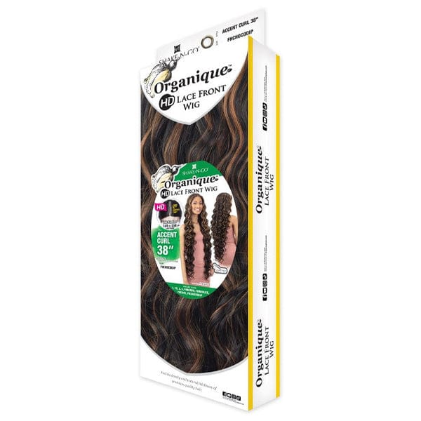 Shake N Go Frontal Lace Wigs Shake N Go Organique Synthetic Hair Lace Front Wig - ACCENT CURL 38"