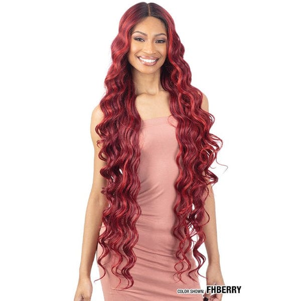Shake N Go Frontal Lace Wigs Shake N Go Organique Synthetic Hair Lace Front Wig - ACCENT CURL 38"