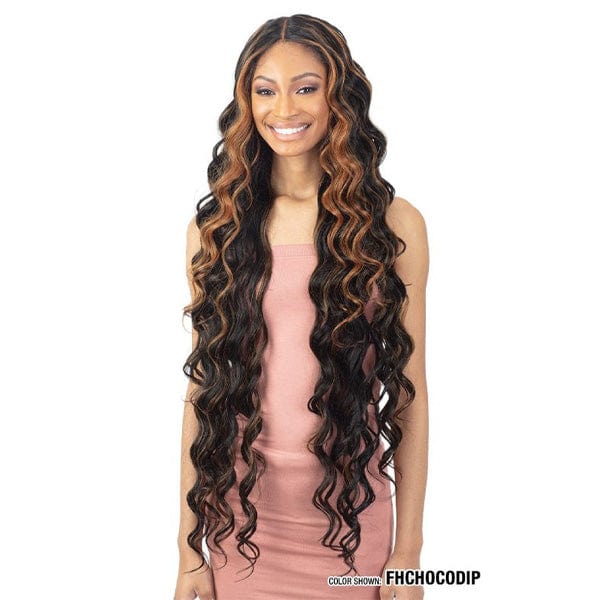 Shake N Go Frontal Lace Wigs Shake N Go Organique Synthetic Hair Lace Front Wig - ACCENT CURL 38"