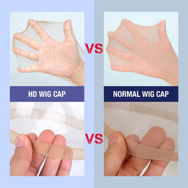 Invisible HD Wig Cap Ultra Thin for Bald Cap Method (2Pcs) - WCAP01 - (C) - EgoWigs.com-