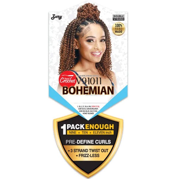 Zury Sis Synthetic Crochet Braid - V11 BOHEMIAN - EgoWigs.com-1 - BLACK