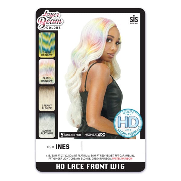 Zury Frontal Lace Wigs Zury Sis Layer Beam Colors Synthetic HD Lace Front Wig - INES