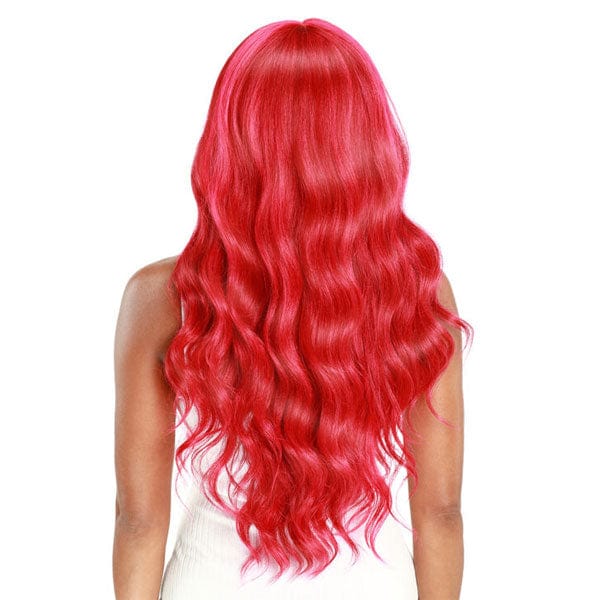 Zury Sis V-Lace Cut Synthetic Hair Lace Part Wig - LP Vcut Caro - Red Velvet